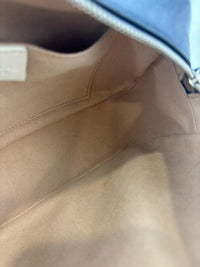 Small Torchon Marmont Blue Diagonal Quilted Leather Camera Bag