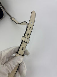 Small Torchon Marmont Blue Diagonal Quilted Leather Camera Bag