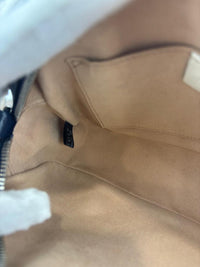 Small Torchon Marmont Blue Diagonal Quilted Leather Camera Bag