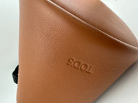 Tassel Detail Tote Bag in Brown Leather