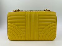 Medium Diagramme Yellow Shoulder Bag