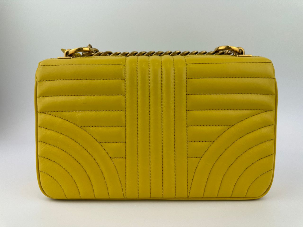 Medium Diagramme Yellow Shoulder Bag