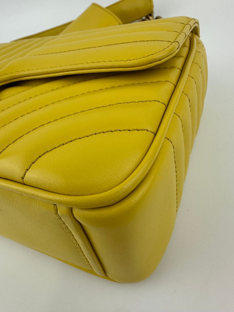Medium Diagramme Yellow Shoulder Bag
