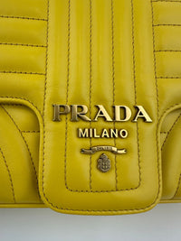 Medium Diagramme Yellow Shoulder Bag