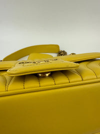 Medium Diagramme Yellow Shoulder Bag