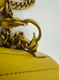 Medium Diagramme Yellow Shoulder Bag