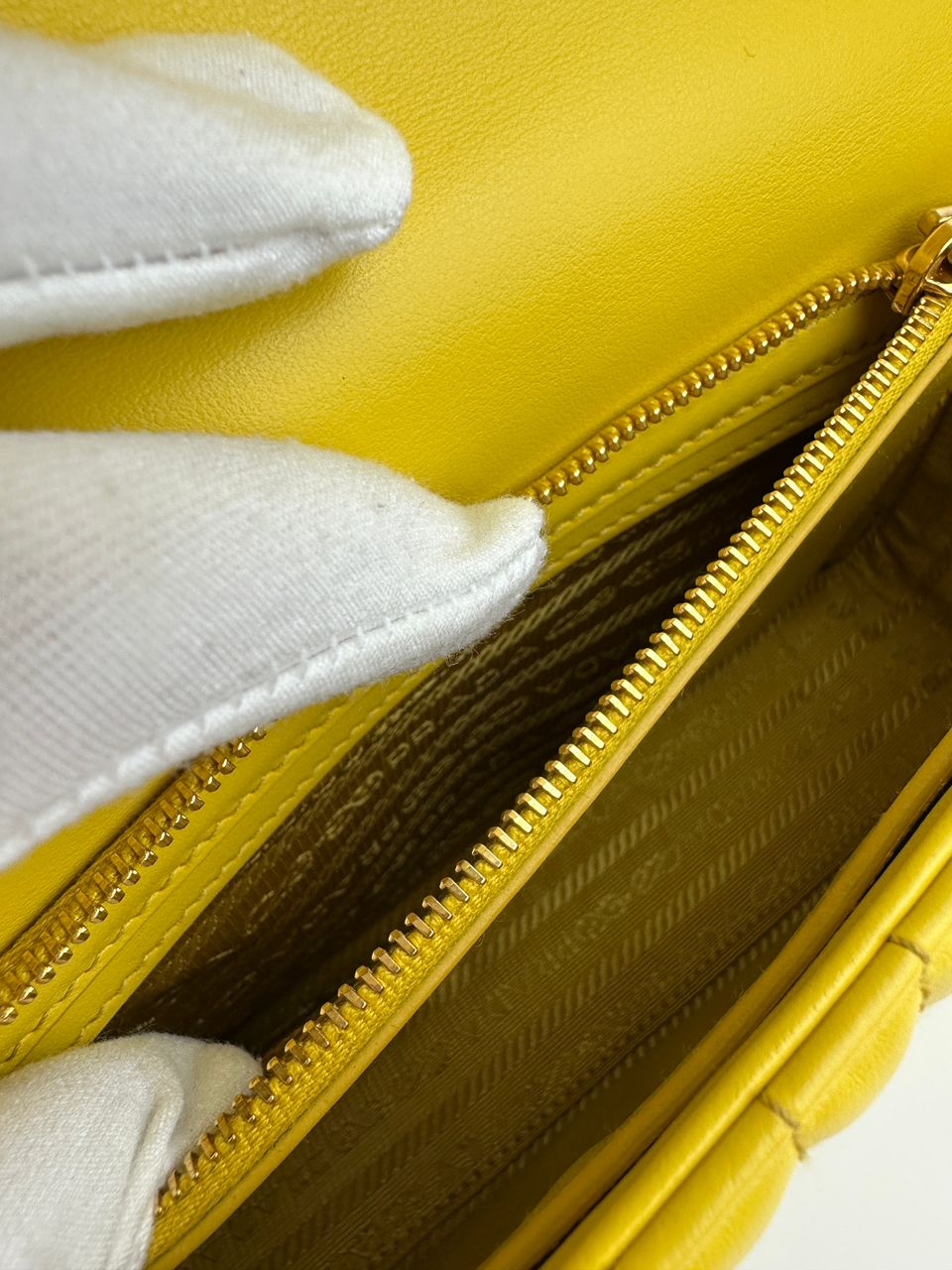 Medium Diagramme Yellow Shoulder Bag