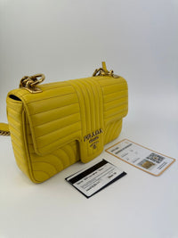 Medium Diagramme Yellow Shoulder Bag