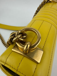 Medium Diagramme Yellow Shoulder Bag