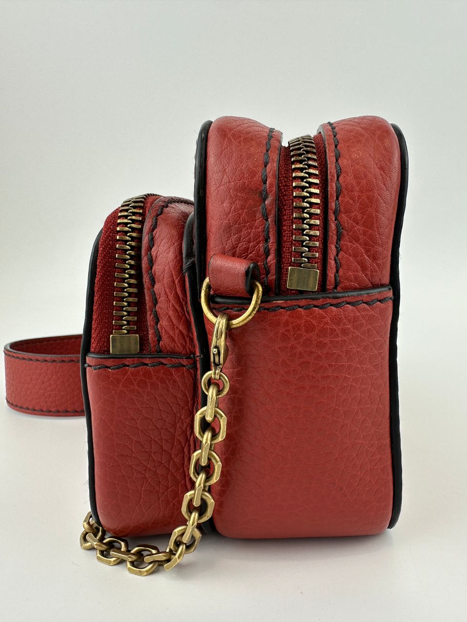 J’Adior Camera Case Red Crossbody Bag