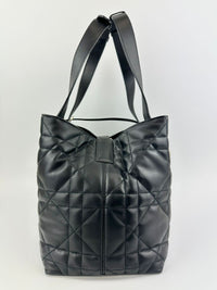 Medium Dior Toujours Black Macrocannage Calfskin Bag