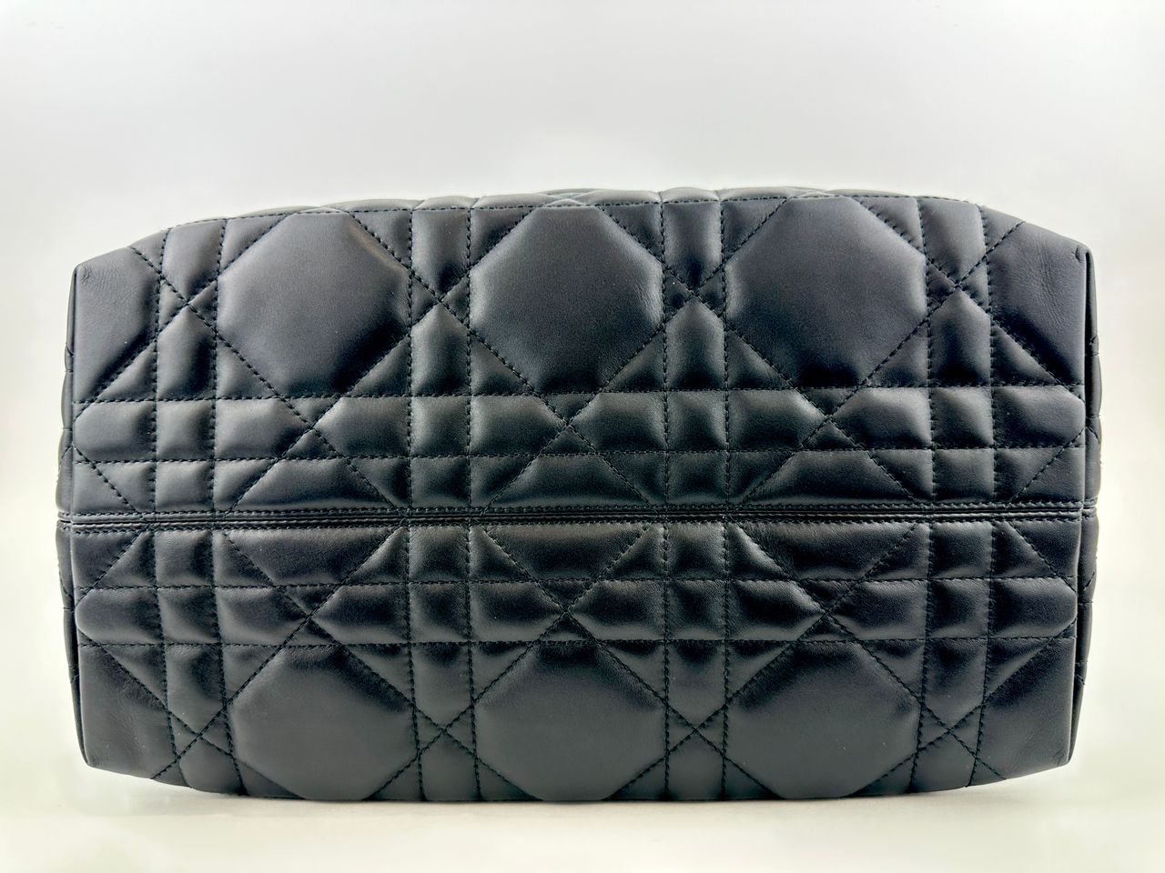 Medium Dior Toujours Black Macrocannage Calfskin Bag