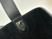 Medium Dior Toujours Black Macrocannage Calfskin Bag