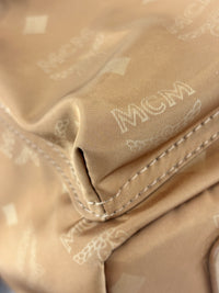 Dieter Monogram Nylon Backpack Cognac