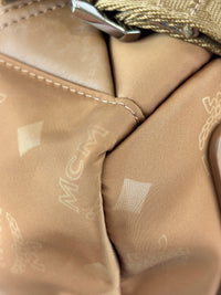 Dieter Monogram Nylon Backpack Cognac