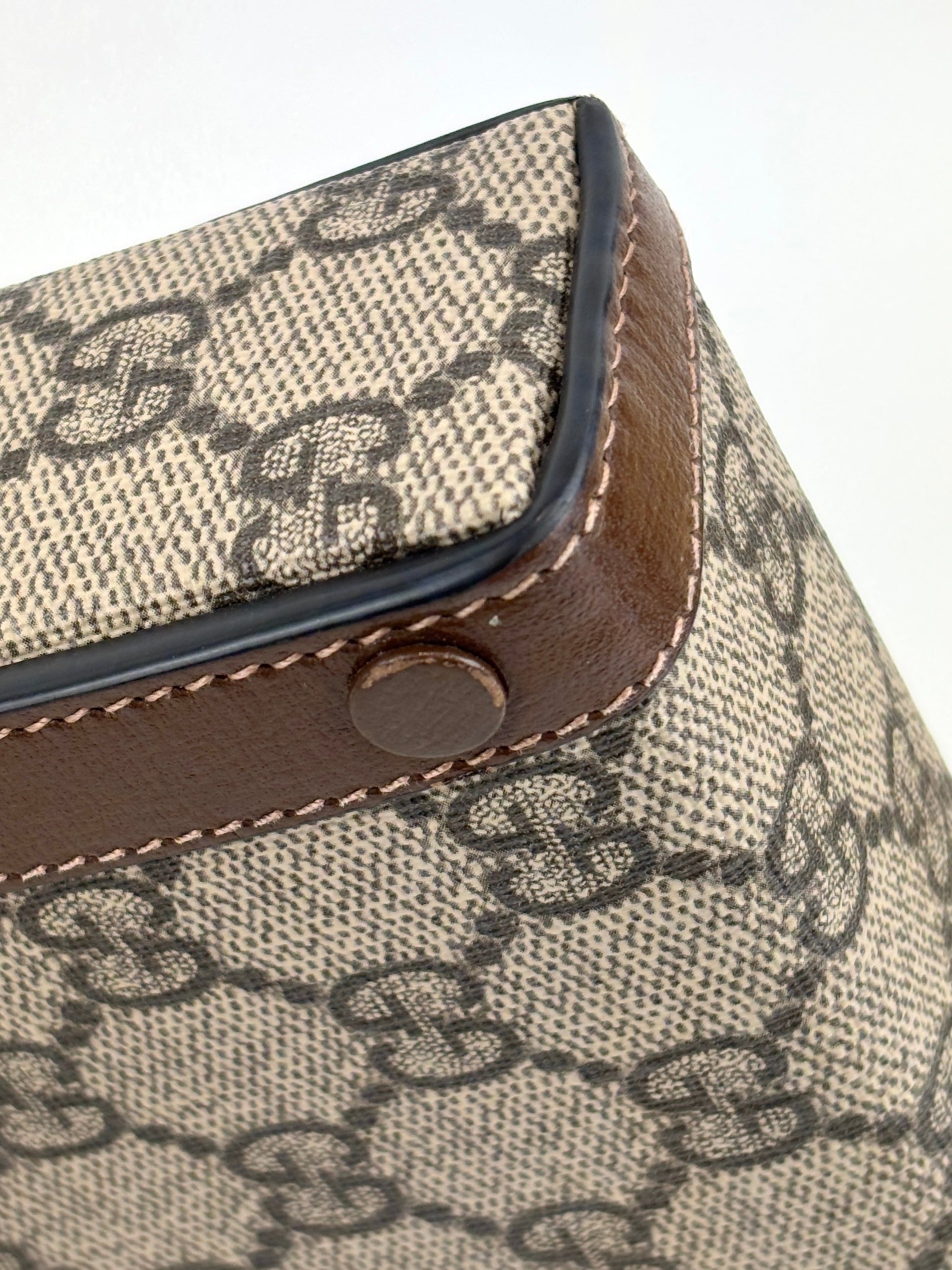 625615 GG Supreme Monogram Mini Horsebit 1955 Crossbody Bag