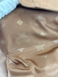 Dieter Monogram Nylon Backpack Cognac
