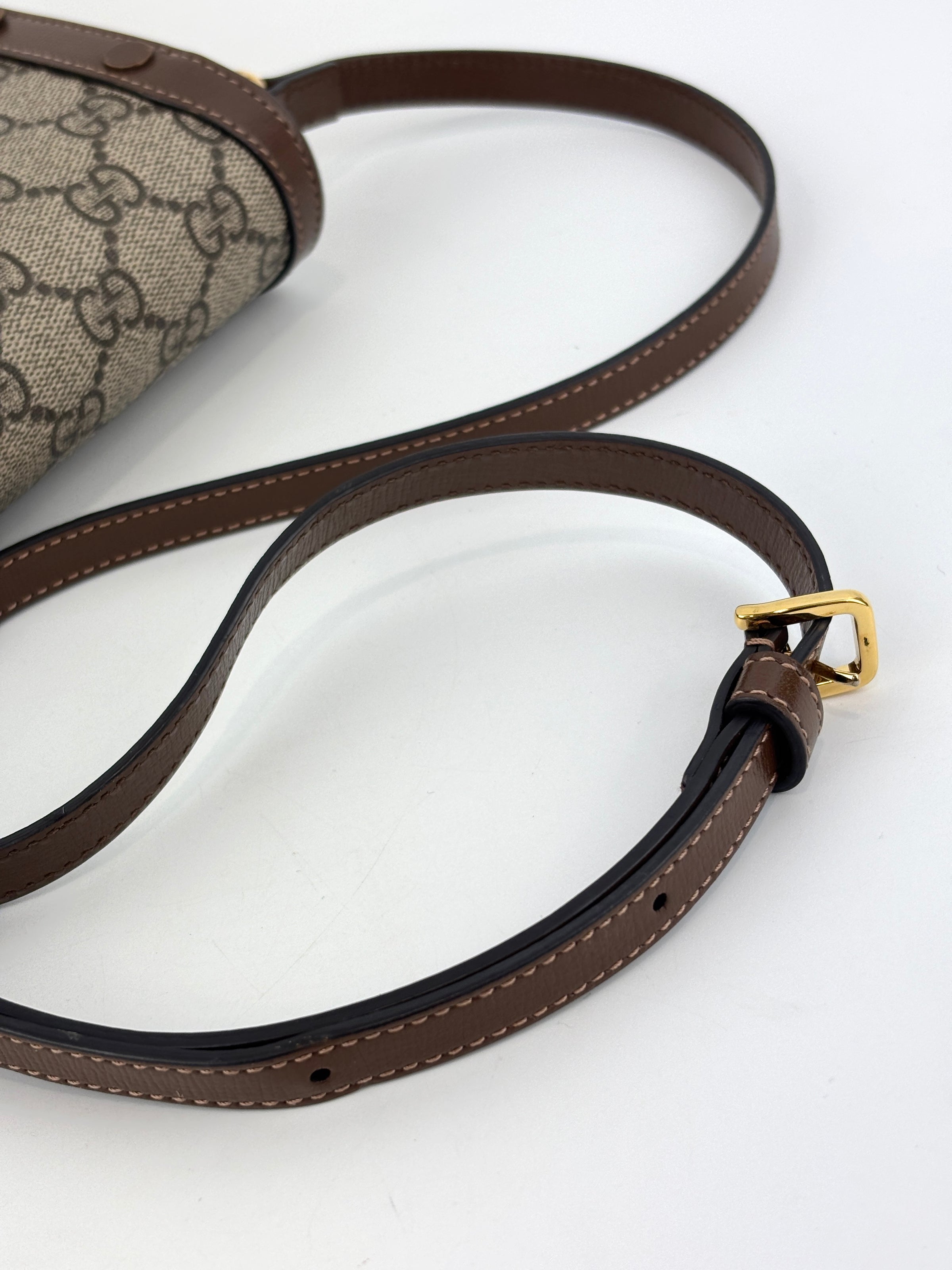 625615 GG Supreme Monogram Mini Horsebit 1955 Crossbody Bag