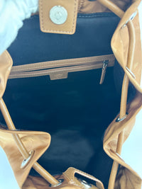 Dieter Monogram Nylon Backpack Cognac
