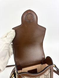 625615 GG Supreme Monogram Mini Horsebit 1955 Crossbody Bag