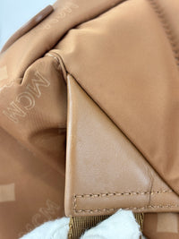 Dieter Monogram Nylon Backpack Cognac