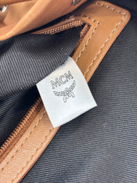 Dieter Monogram Nylon Backpack Cognac