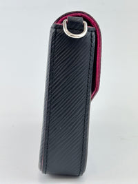 Pochette Felicie Black / Pink Epi Leather