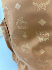 Dieter Monogram Nylon Backpack Cognac