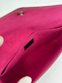 Pochette Felicie Black / Pink Epi Leather