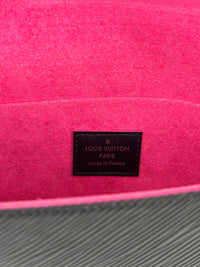 Pochette Felicie Black / Pink Epi Leather