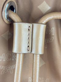 Dieter Monogram Nylon Backpack Cognac