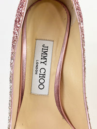 Romy 85 Glitter pumps in Platinum / Flamingo Pink Size 37