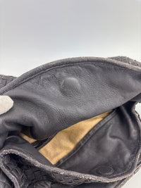 Brown Intrecciato Woven Nappa Leather Sloane Bag - Glampot