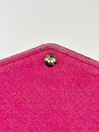 Pochette Felicie Black / Pink Epi Leather