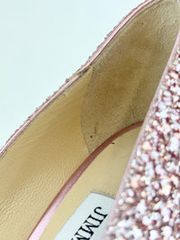 Romy 85 Glitter pumps in Platinum / Flamingo Pink Size 37