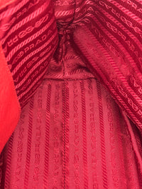 Vitello Phenix Medium Shopping Tote in Red