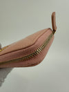 19 Zip Around Long Wallet Quilted Lambskin in Light Pink GHW
