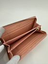 19 Zip Around Long Wallet Quilted Lambskin in Light Pink GHW