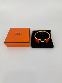 Clic Clac H Bracelet Orange Enamel GHW PM