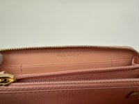 19 Zip Around Long Wallet Quilted Lambskin in Light Pink GHW