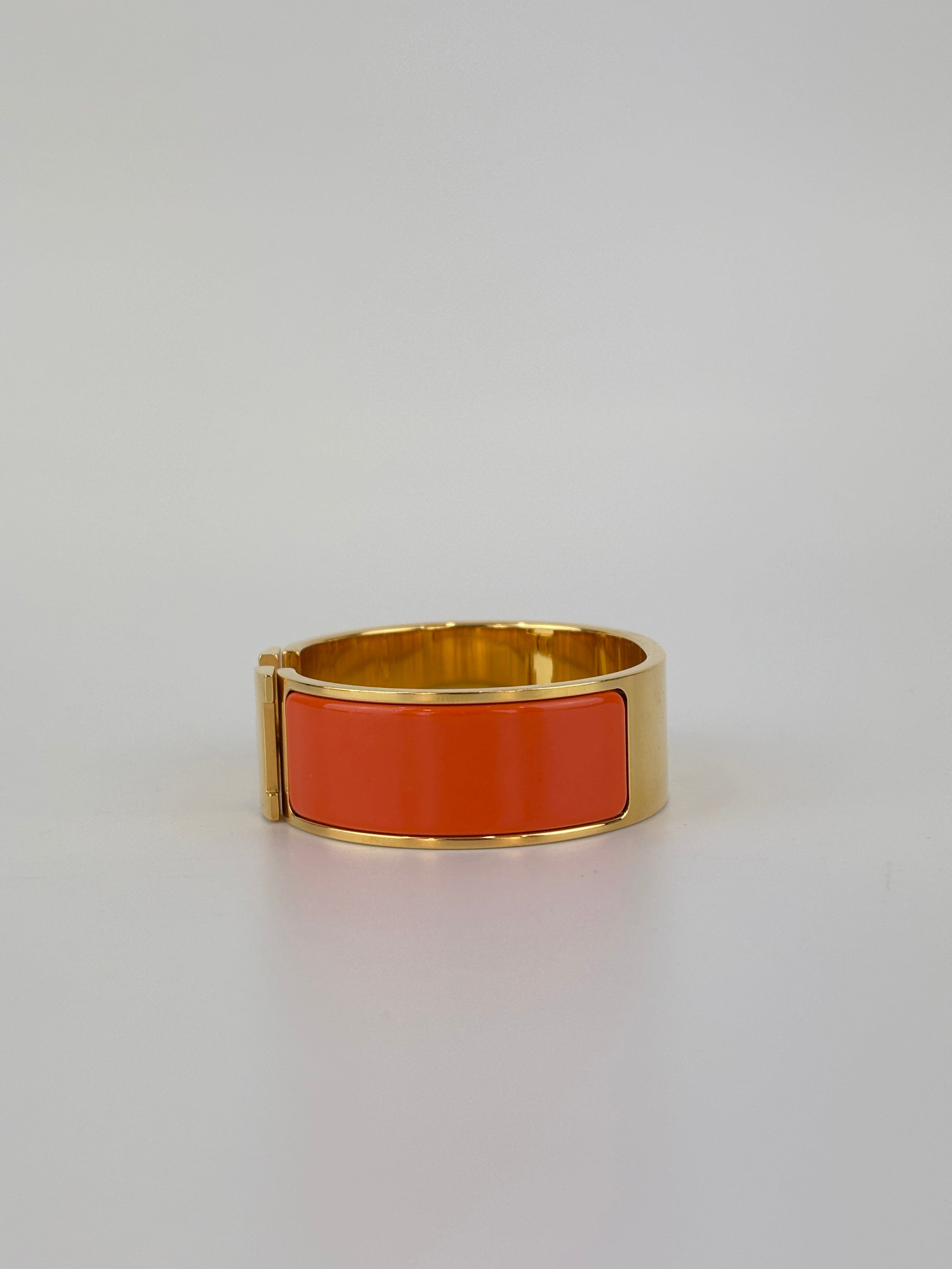 Clic Clac H Bracelet Orange Enamel GHW PM