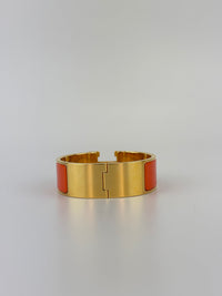 Clic Clac H Bracelet Orange Enamel GHW PM