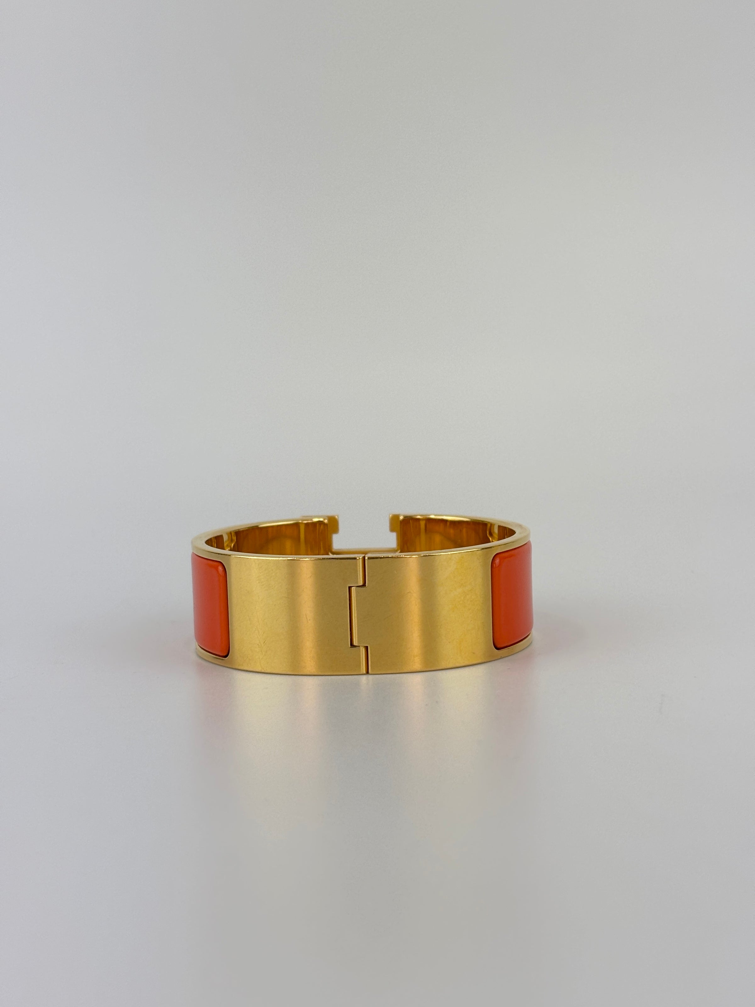 Clic Clac H Bracelet Orange Enamel GHW PM