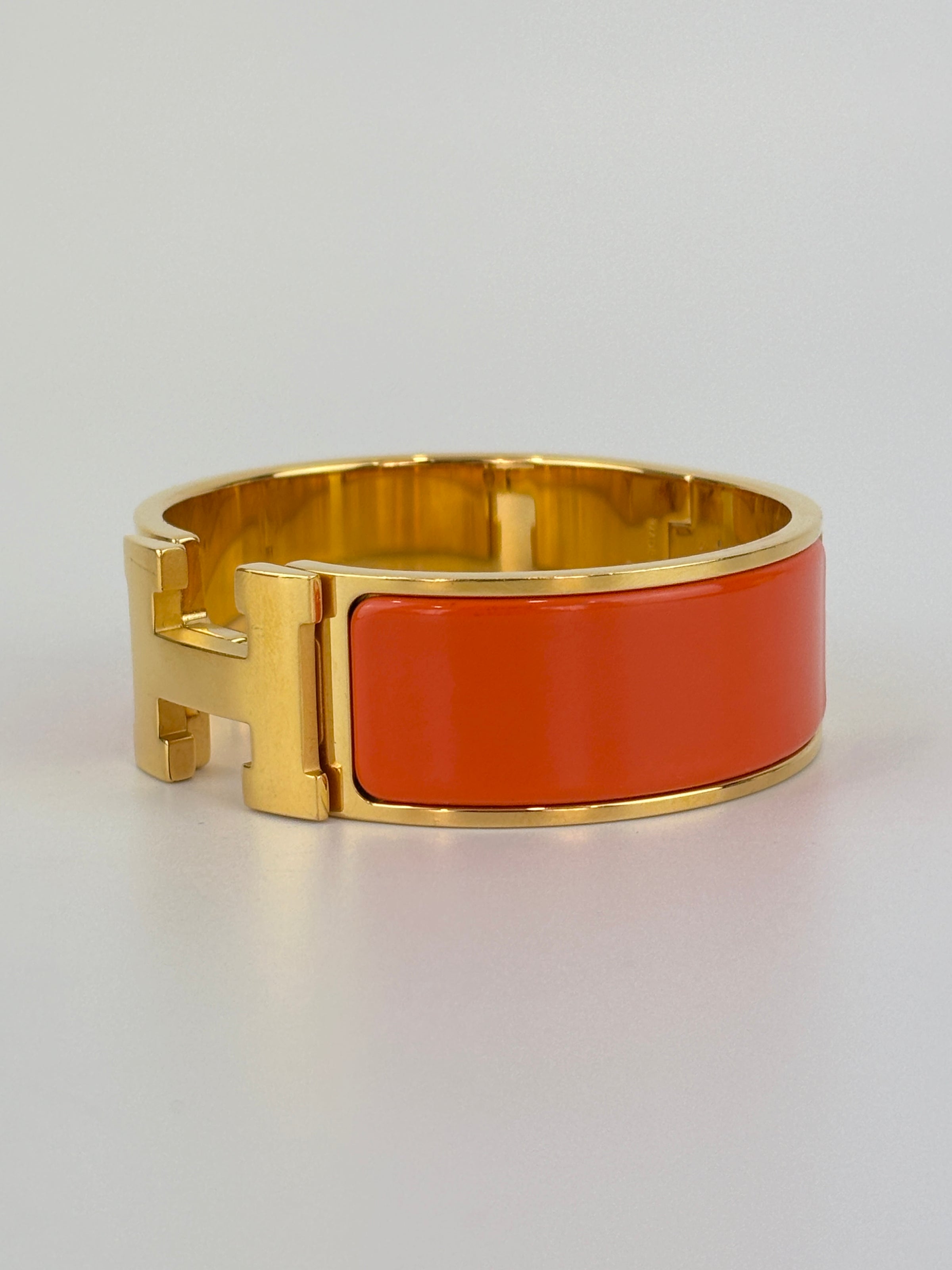 Clic Clac H Bracelet Orange Enamel GHW PM