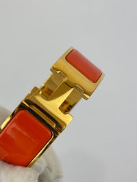 Clic Clac H Bracelet Orange Enamel GHW PM