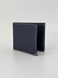 H Sellier Compact Wallet Bleu Nuit Evercolor