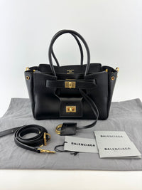 Smooth Calfskin Mini Bel Air Carry All Bag Black