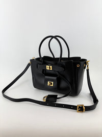 Smooth Calfskin Mini Bel Air Carry All Bag Black