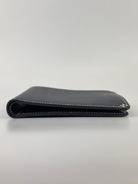 H Sellier Compact Wallet Bleu Nuit Evercolor