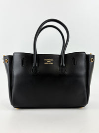 Smooth Calfskin Mini Bel Air Carry All Bag Black